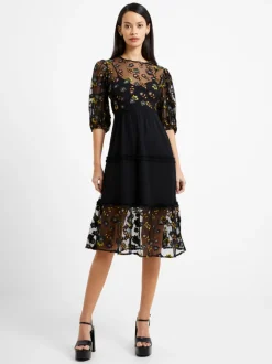 Camielle Embroidered Midi Dress