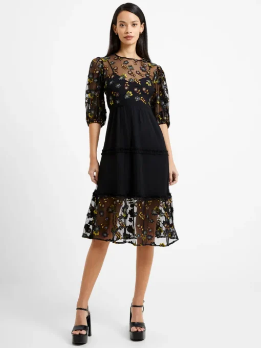 Camielle Embroidered Midi Dress