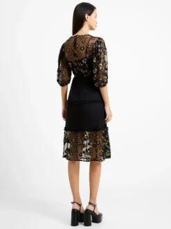 Camielle Embroidered Midi Dress