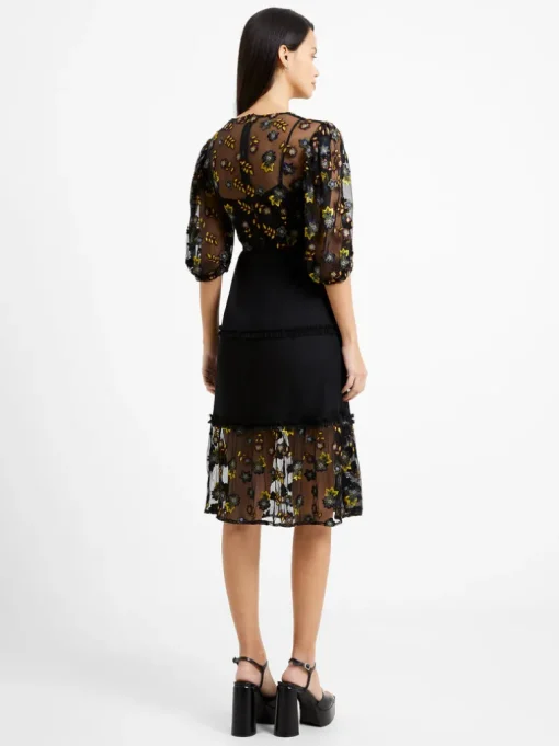 Camielle Embroidered Midi Dress