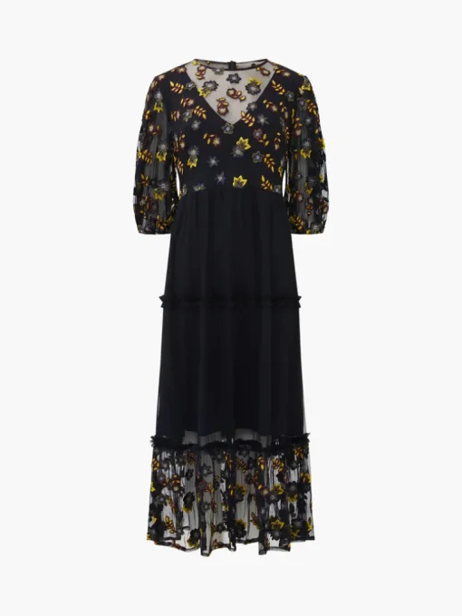 Camielle Embroidered Midi Dress