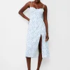 Camille Echo Crepe Strappy Dress