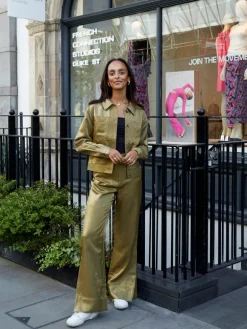 Cammie Shimmer Flare Trousers