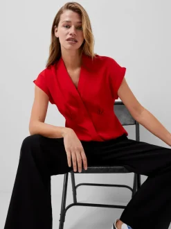 Carmen Recycled Crepe Blouse