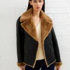 Cerys PU Faux Fur Jacket