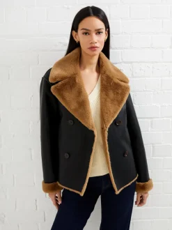 Cerys PU Faux Fur Jacket