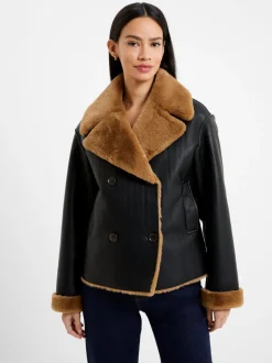 Cerys PU Faux Fur Jacket