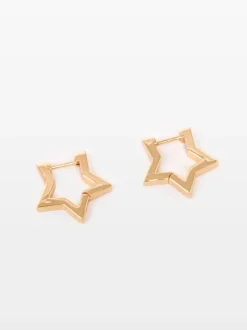 Chunky Star Hoop Earrings