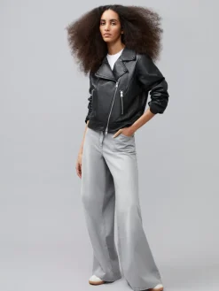 Connie Leather Biker Jacket