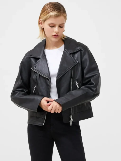 Connie Leather Biker Jacket