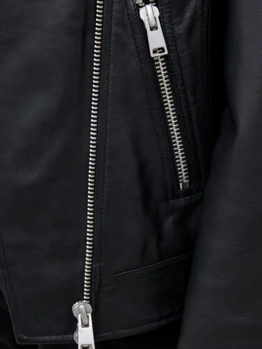 Connie Leather Biker Jacket
