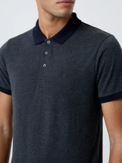 Contrast Collar Polo Shirt