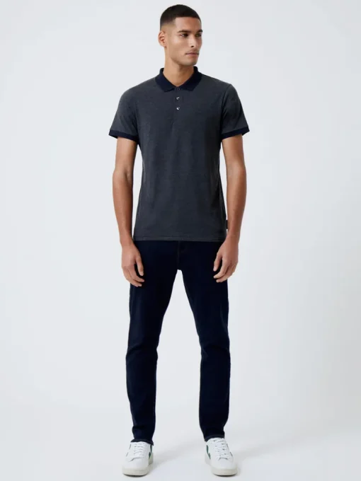 Contrast Collar Polo Shirt