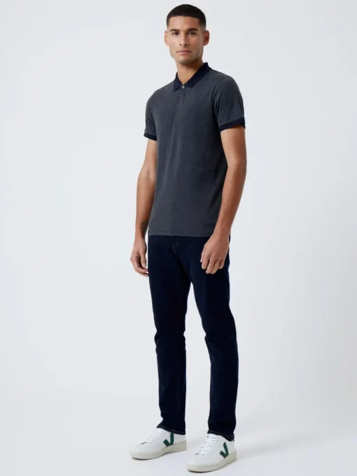 Contrast Collar Polo Shirt