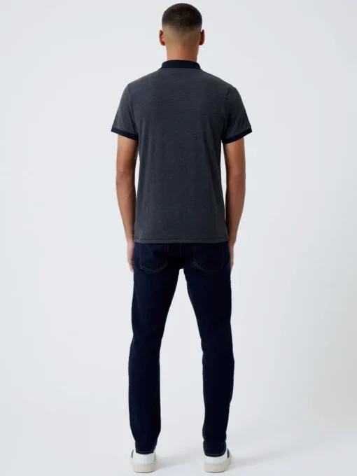 Contrast Collar Polo Shirt