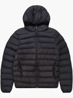 Contrast Row Puffer Coat