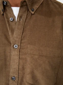 Cord Long Sleeve Oxford Shirt