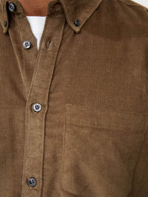 Cord Long Sleeve Oxford Shirt