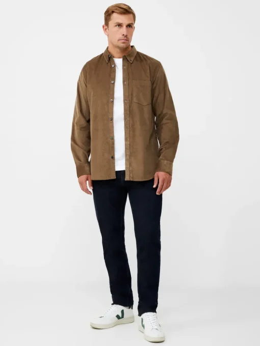Cord Long Sleeve Oxford Shirt