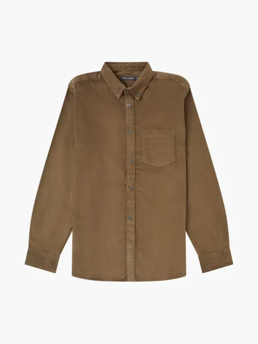 Cord Long Sleeve Oxford Shirt