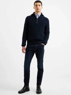 Cotton Half Zip Jumper