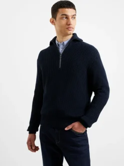 Cotton Half Zip Jumper