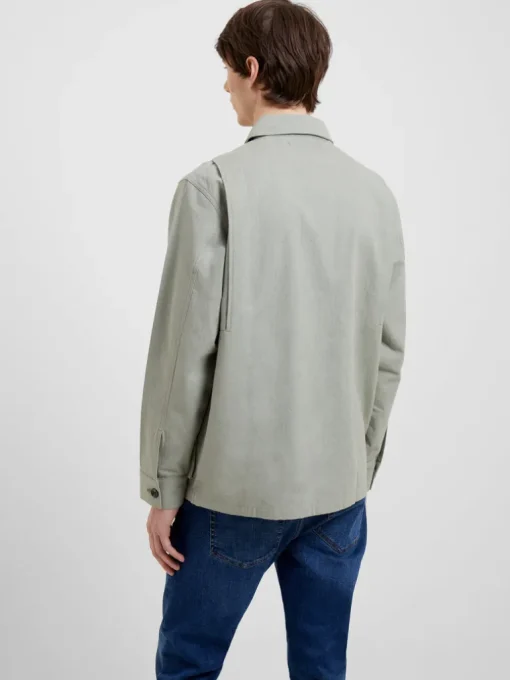 Cotton Herringbone Chore Overshirt