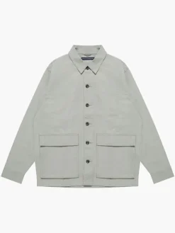 Cotton Herringbone Chore Overshirt