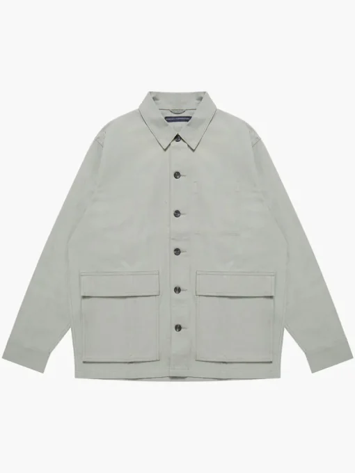 Cotton Herringbone Chore Overshirt