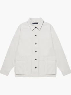 Cotton Herringbone Chore Overshirt
