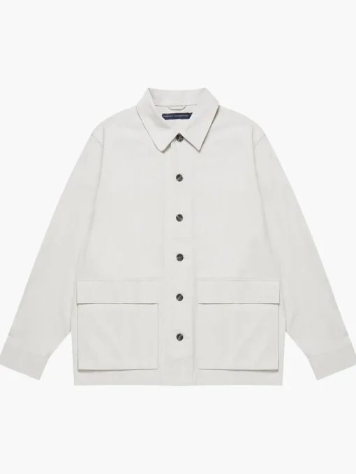 Cotton Herringbone Chore Overshirt