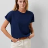 Crepe Light Crew Neck Top
