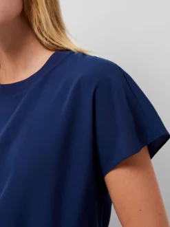 Crepe Light Crew Neck Top