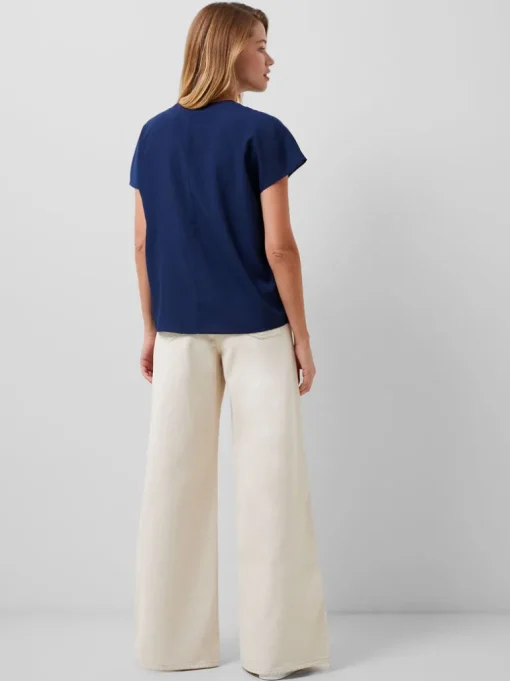 Crepe Light Crew Neck Top