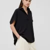 Crepe Light Recycled Popover Shirt