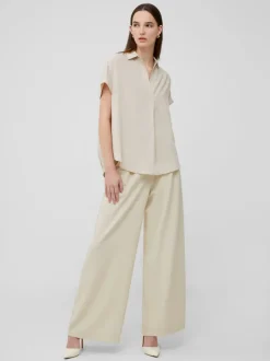 Crepe Light Recycled Popover Shirt