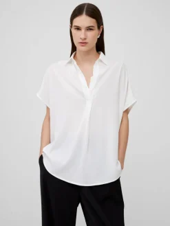 Crepe Light Recycled Popover Shirt