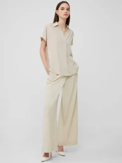 Crepe Light Recycled Popover Shirt