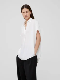 Crepe Light Recycled Popover Shirt