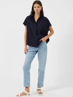 Crepe Light Recycled Popover Shirt