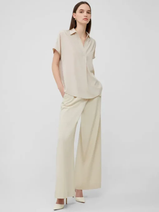 Crepe Light Recycled Popover Shirt