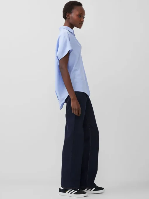 Crepe Light Recycled Popover Shirt