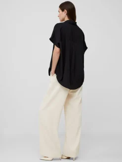 Crepe Light Recycled Popover Shirt