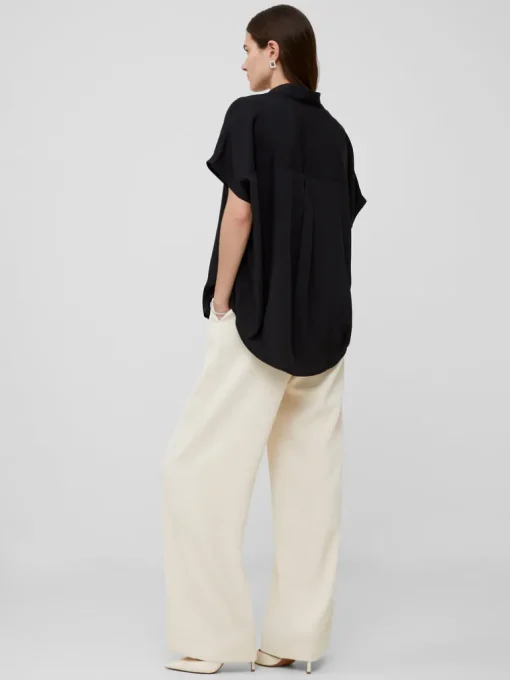 Crepe Light Recycled Popover Shirt