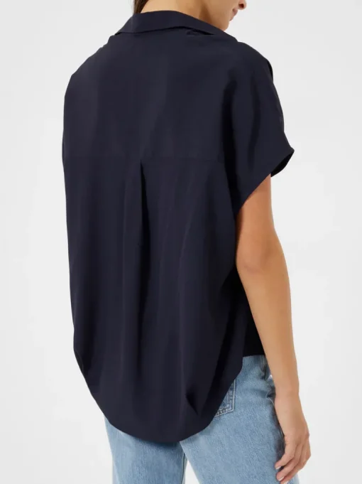 Crepe Light Recycled Popover Shirt