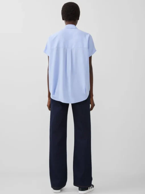 Crepe Light Recycled Popover Shirt