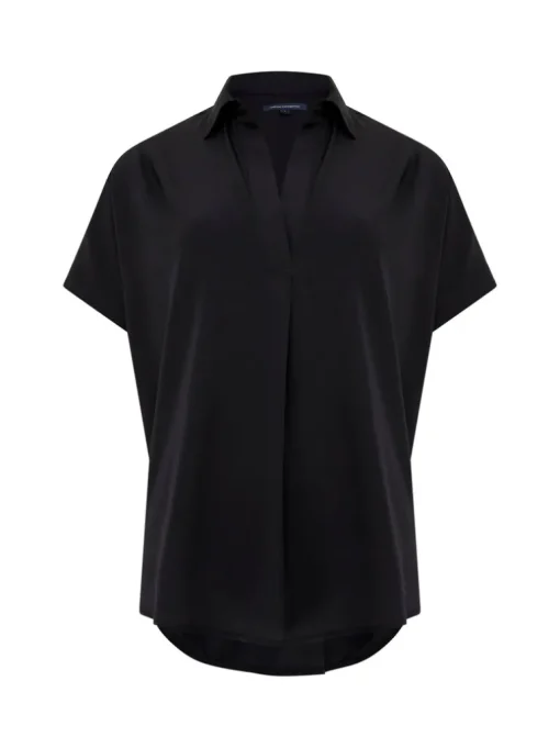 Crepe Light Recycled Popover Shirt