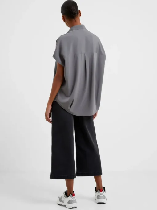 Crepe Light Recycled Popover Shirt