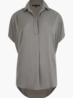 Crepe Light Recycled Popover Shirt