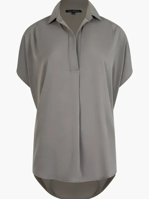 Crepe Light Recycled Popover Shirt